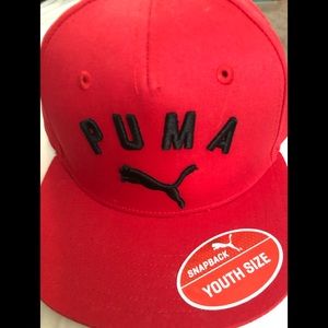 Red PUMA youth SnapBack